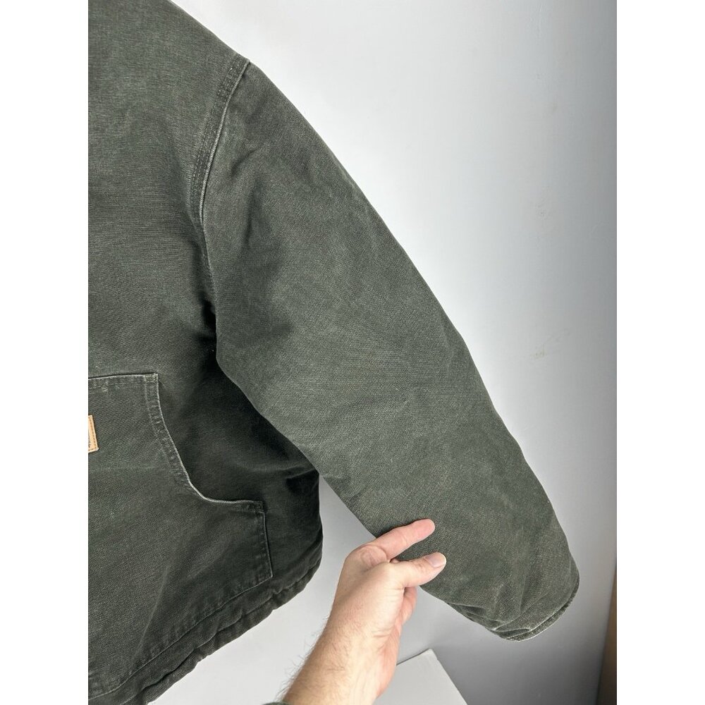 Carhartt Faded J22 MOS Moss Green Arctic Jacket Size 2XL XXL WORKWEAR DUCK - Picture 5 of 16